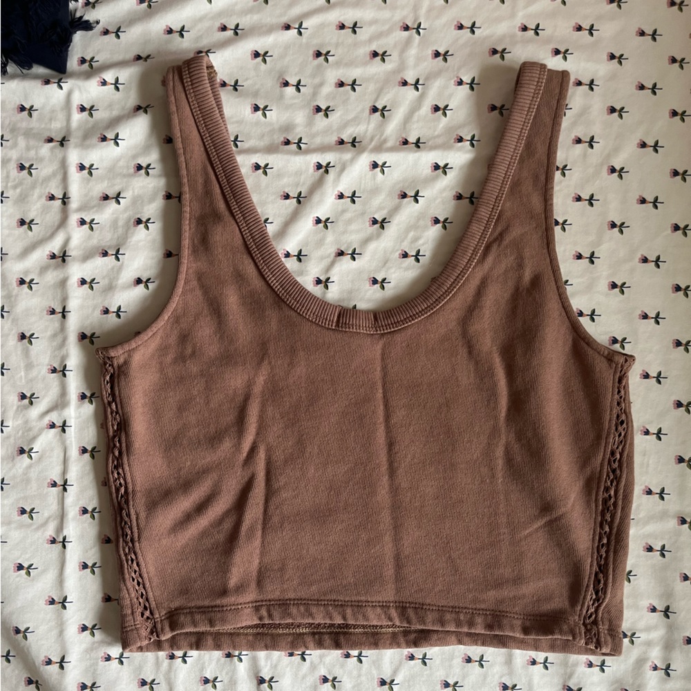 Aerie brown tank top